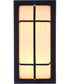 Bulkhead Rectangular 2-Light Outdoor Lighting Textured Black