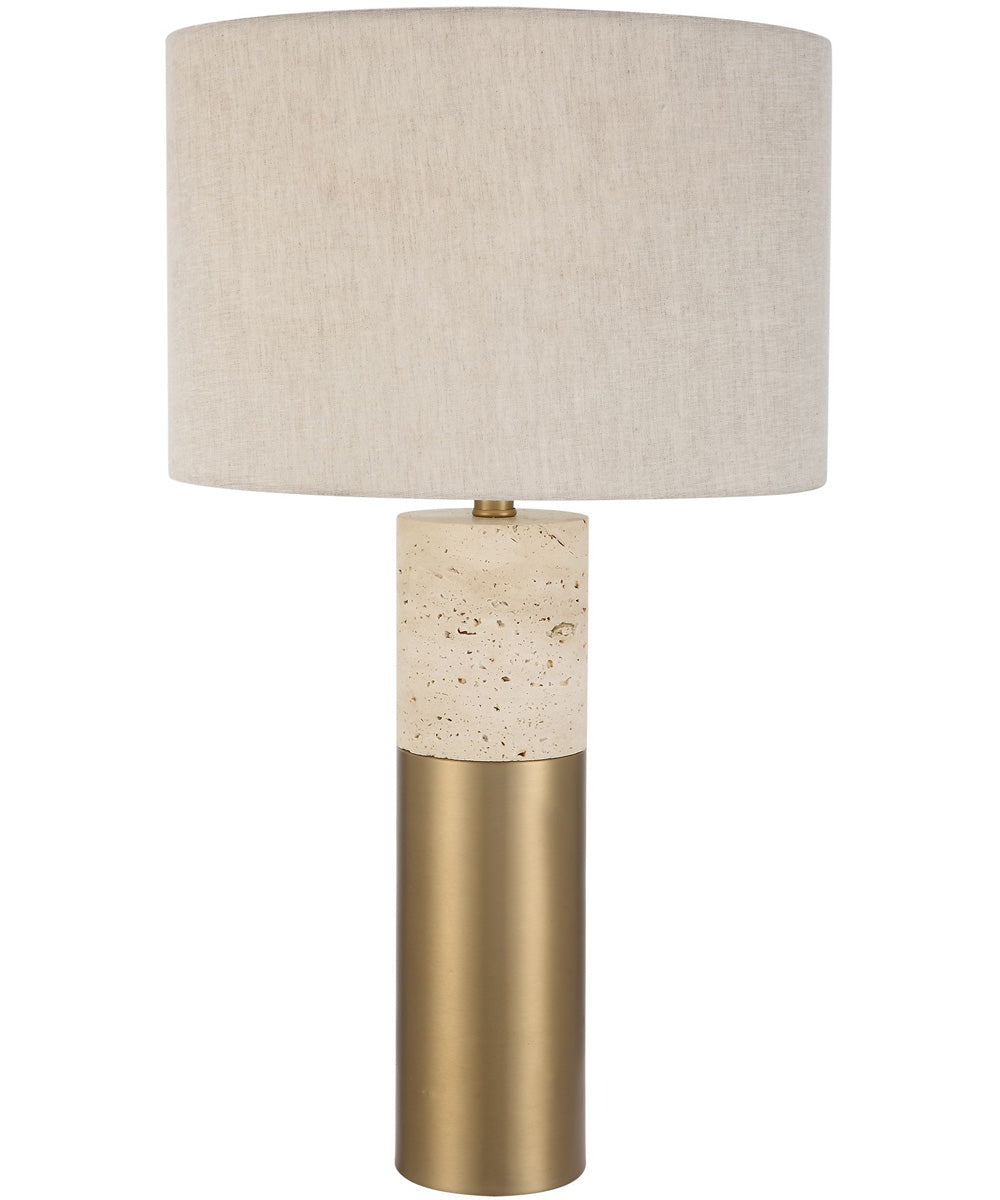 Gravitas Elegant Brass & Stone Lamp