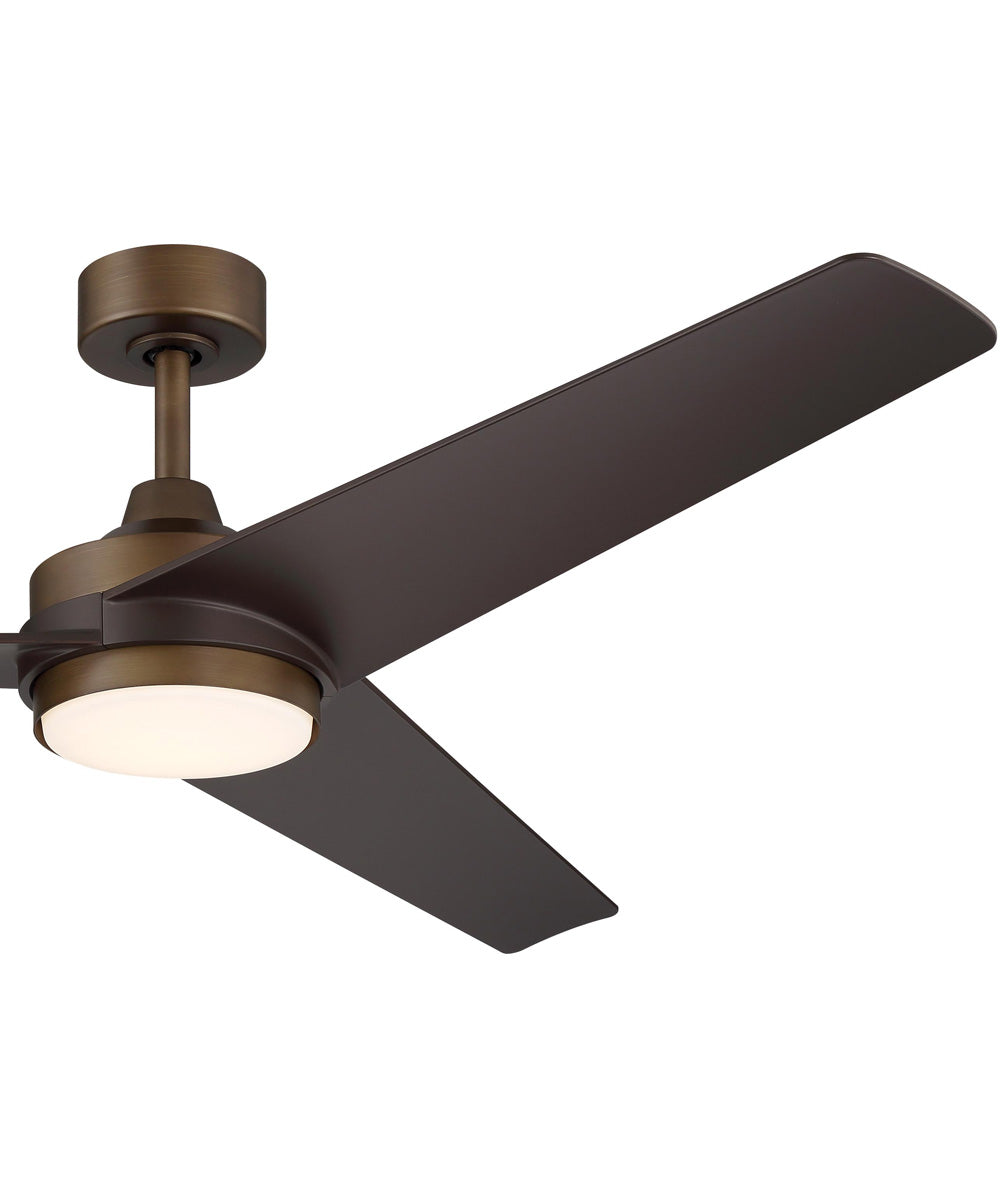 Velto 60-in. 3-Blade LED Modern Ceiling Fan Heritage Brushed Bronze