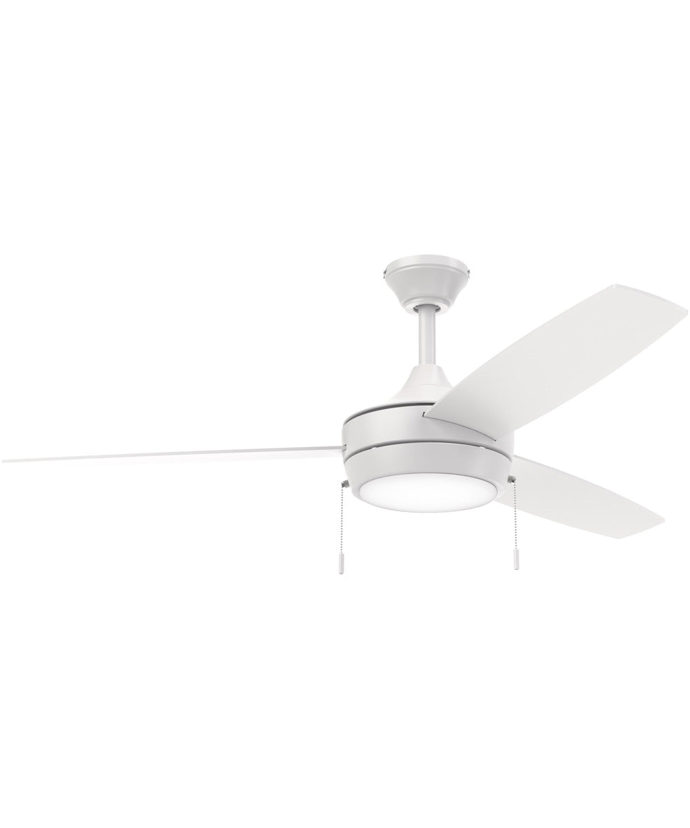 Nolyn 52 in. 3-Blade Modern LED Ceiling Fan Matte White