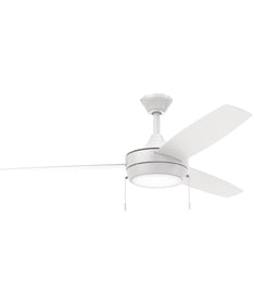 Nolyn 52 in. 3-Blade Modern LED Ceiling Fan Matte White