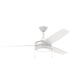 Nolyn 52 in. 3-Blade Modern LED Ceiling Fan Matte White