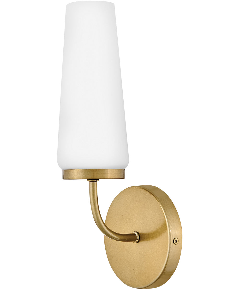 Selma 1-Light Medium Single Light Sconce in Gold