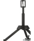 Vertex 3-Light Clear Glass Convertible Chandelier Matte Black