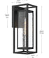 Shaw 19.5 inch 1 Light Outdoor Wall Light with Clear Glass Textured Black