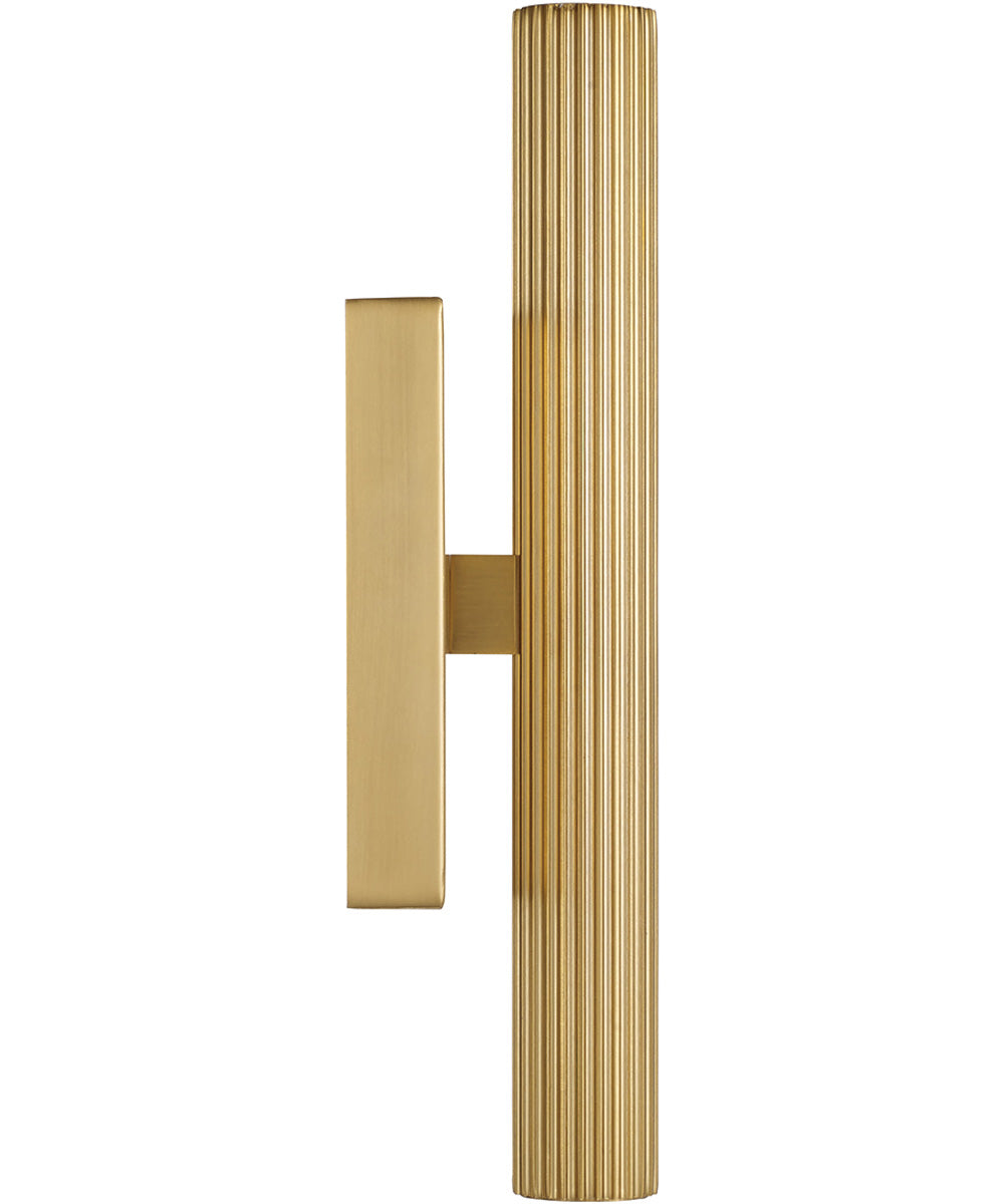 Ian 2-Light Sconce Aged Brass