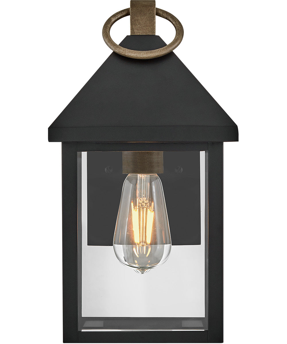 Rhett 1-Light Small Wall Mount in Black