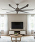 80" Arctic II 7-Blade Ceiling Fan Oil Rubbed Bronze Finish with Wall Control