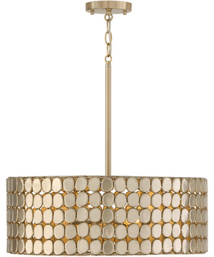 Eliana 4-Light Pendant Champagne Brass