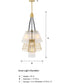Liana 7 Light Chandelier Brushed Gold
