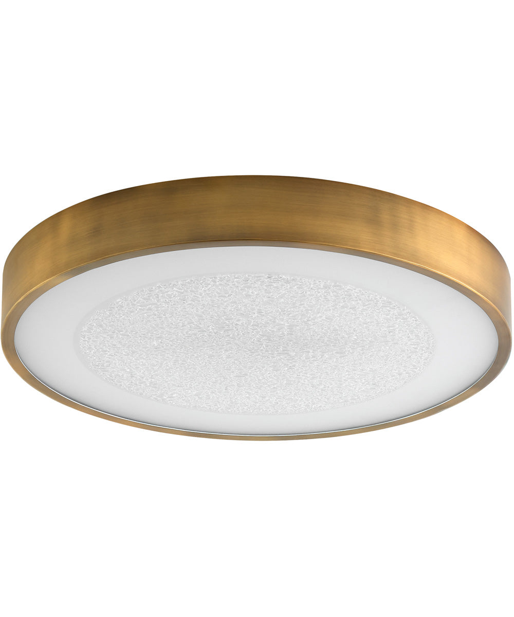 Floe 1-light LED Ceiling Flush Mount Brushed Brass