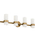 Sojourn 4-light Bath Vanity Light Brushed Brass