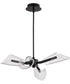 Sedona 4-Light Chandelier Matte Black