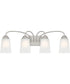 Malone 4 Light Vanity Brushed Nickel