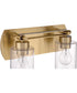 Hendrix 2-Light Lighting Satin Brass