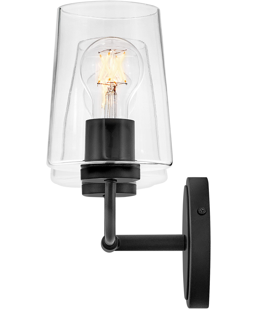 Kline 3-Light Small Two Light Vanity in Black