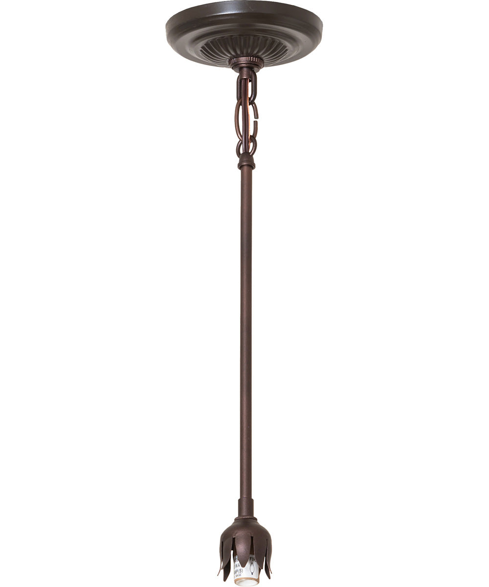 5" Wide Pink/Blue Tiffany Pond Lily Mini Pendant