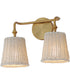 Baja 2-Light Sconce Natural Aged Brass
