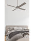 Kelsey 52" 4-blade Indoor Ceiling Fan 1-Light Fan Brushed Polished Nickel
