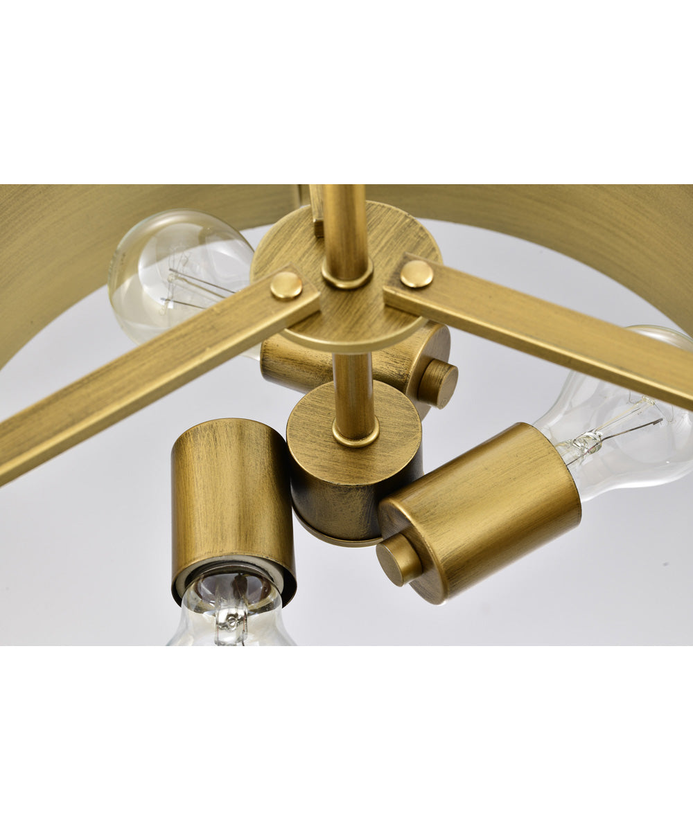 Altos 3-Light Pendant Matte Black