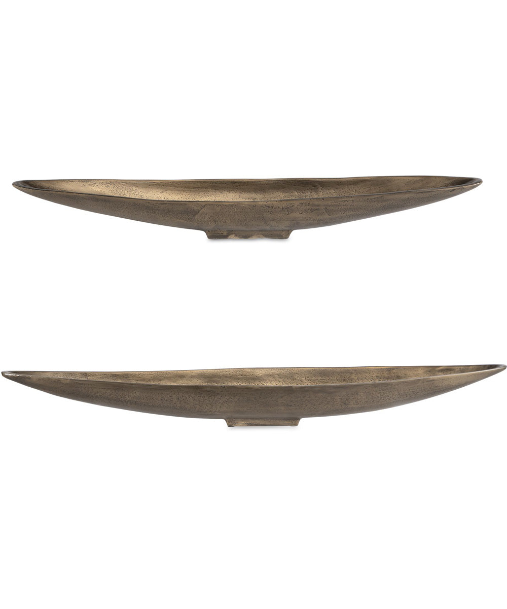 River Run Antique Brass Bowls, Set of 2