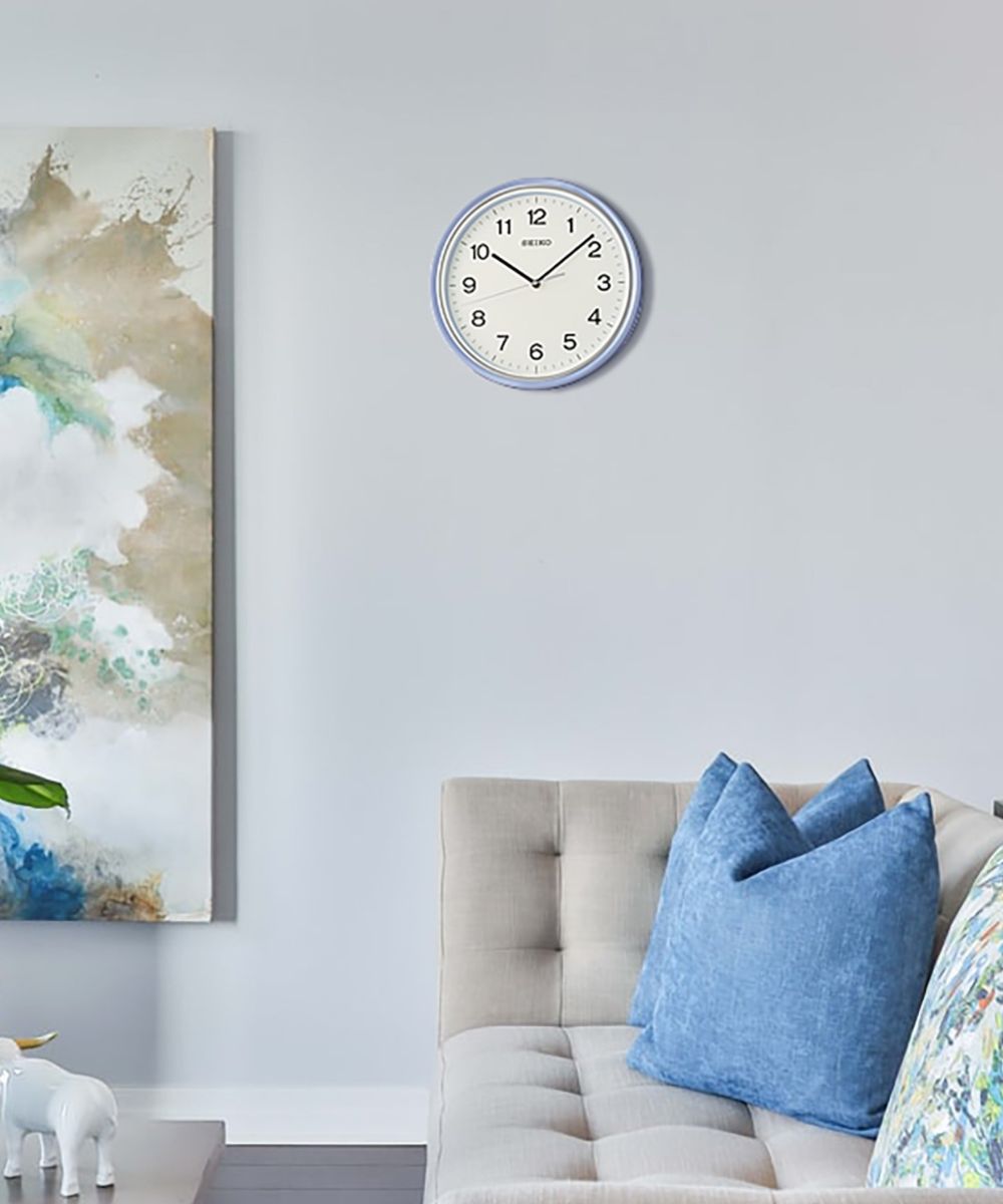 OPEN BOX Wall Clock Oita Blue Glass Cover