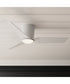 Rynn 48-in. 3-Blade Flush Mount Modern LED Ceiling Fan Matte White