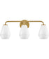 Gio 3-Light Medium Three Light Vanity in Lacquered Brass