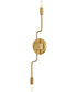 Austen 2-Light Medium Two Light Sconce in Lacquered Brass