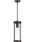 Kagen Outdoor Pendant Light with Clear Glass Panels Antique Bronze