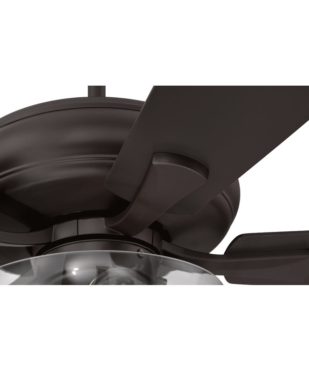 EOS 2 Light Clear Bowl 52" Ceiling Fan 2-Light Fan Classic Bronze
