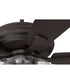 EOS 2 Light Clear Bowl 52" Ceiling Fan 2-Light Fan Classic Bronze