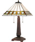 23" High Diamond Band Mission Table Lamp
