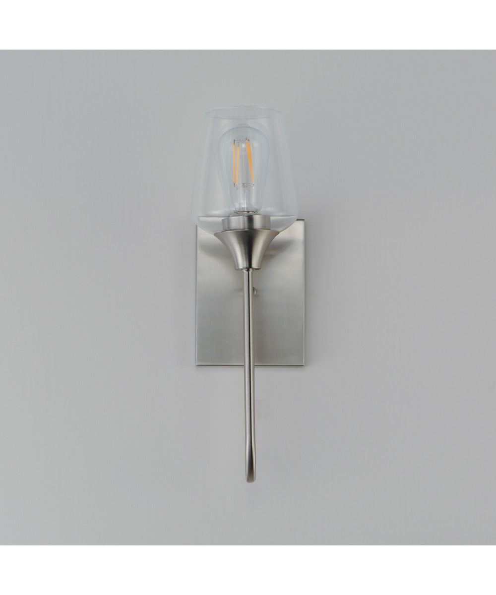 Goblet 1-Light Wall Sconce Satin Nickel