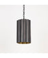 Allegra 1-Light Mini Pendant Gunmetal / Gold