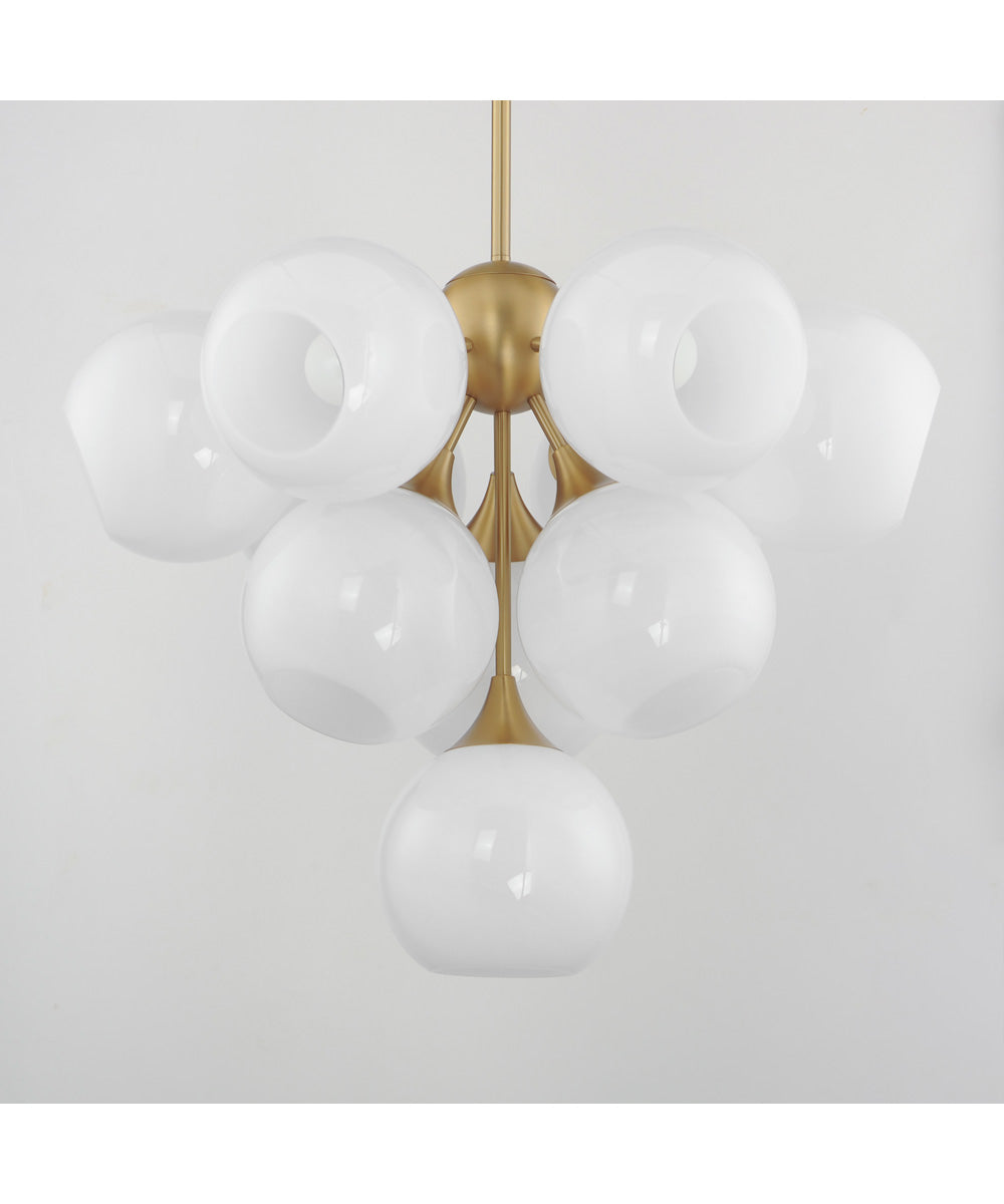 Neve 10-Light Pendant Natural Aged Brass