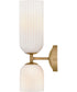 Ava 2-Light Medium Two Light Sconce in Lacquered Brass