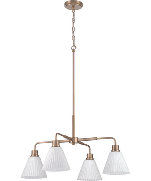 Pleated II 4-Light Lighting Premium Bronze