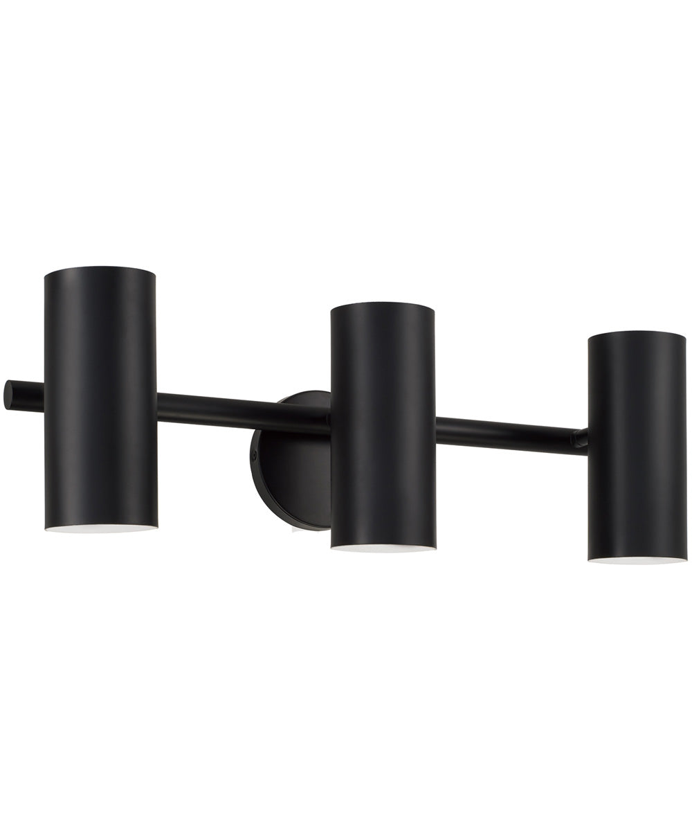 Robbie 3-Light Vanity Matte Black