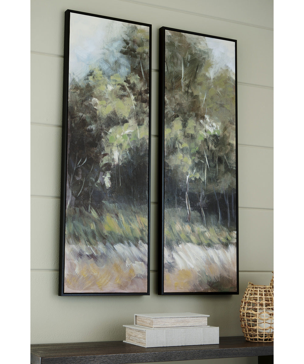 Dansot Wall Art Set Set of 2 Green/Brown