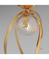 Firenze 3-Light Flush Mount Gold Leaf