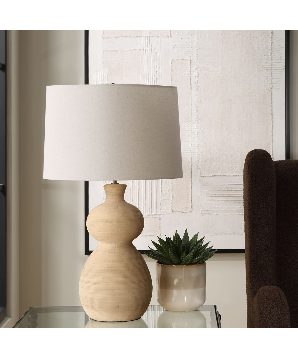 Pueblo Fired Clay Table Lamp