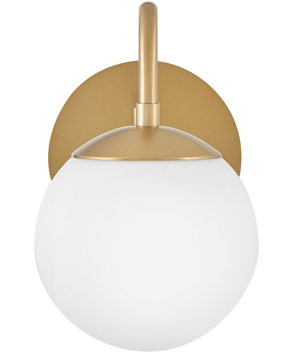 Dottie 1-Light Small Single Light Sconce in Lacquered Brass