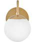 Dottie 1-Light Small Single Light Sconce in Lacquered Brass