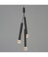 Allumettes 3-Light LED Pendant Black