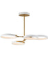 Hoopla 4-Light LED Pendant White/Gold