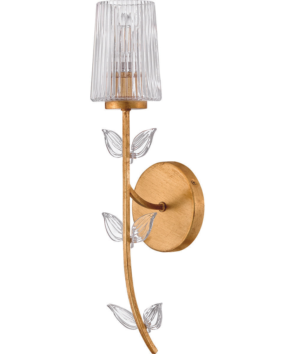 Aliso 1-Light Medium Single Light Sconce in Distressed Brass