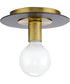 Trimble 1-Light 8" Flush Mount Brushed Bronze