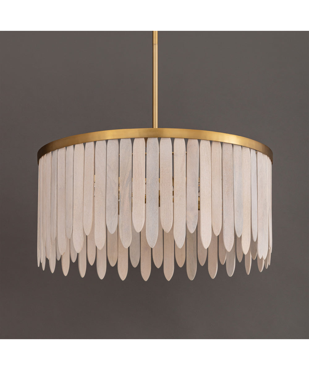 Marimba 26 inch Pendant Weathered White