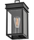 Cole 1-Light Medium Wall Mount Lantern in Black